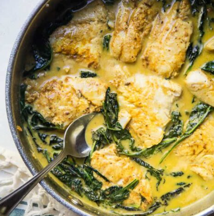 Coconut fish curry